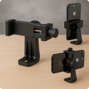 Universal Smartphone Tripod Mount – 360° Adjustable Phone Holder for Steady Videos & Photos