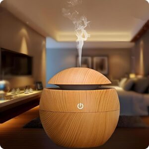 Wooden Aroma Diffuser & Humidifier – Cool Mist Air Purifier