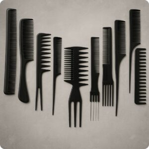 10-Piece Professional Hair Comb Set – Styling & Cutting Tools for All Hair Types